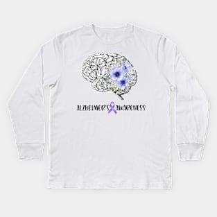 Alzheimers's Awareness Kids Long Sleeve T-Shirt